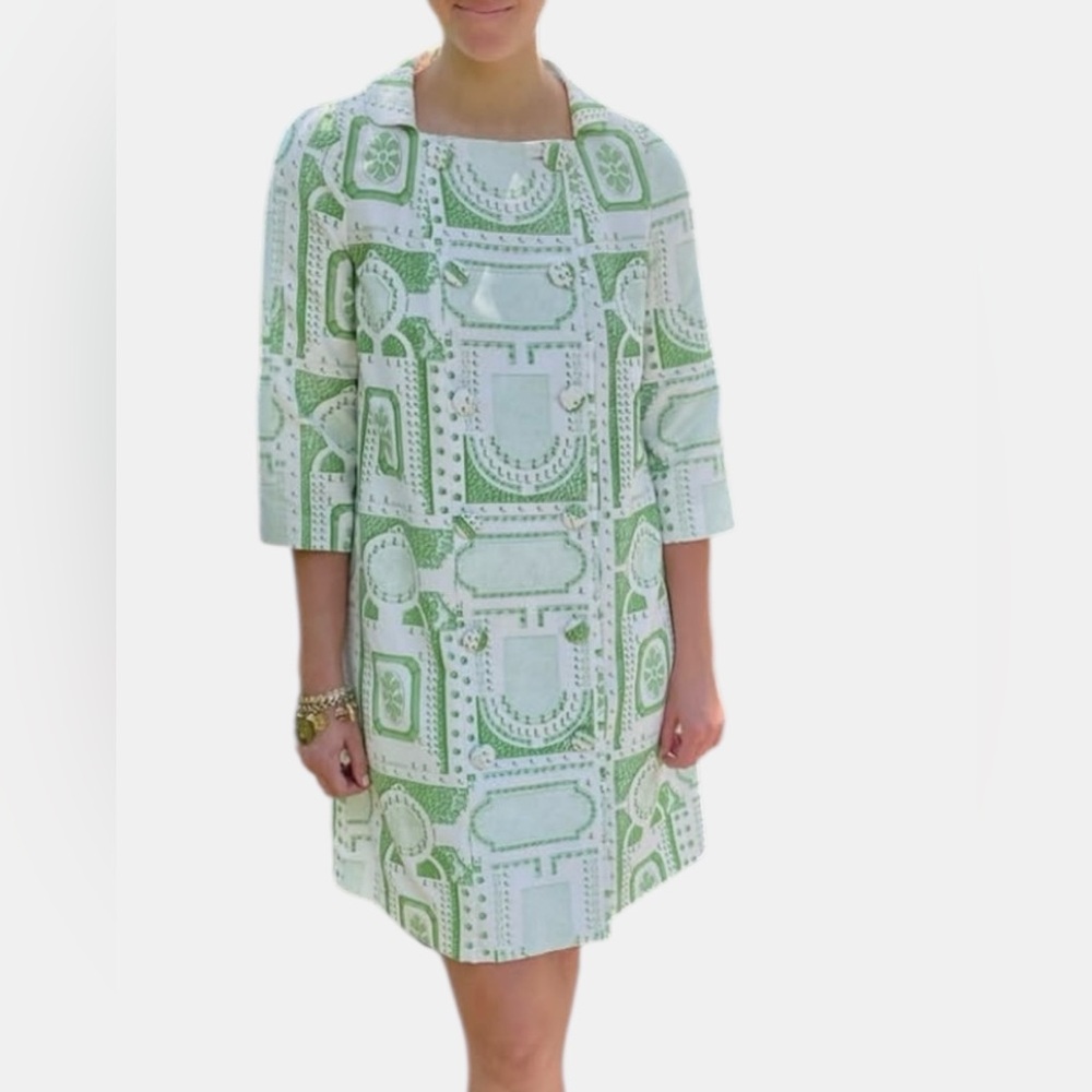 New Molly Moorkamp Eliza Coat dress Trianon floral print